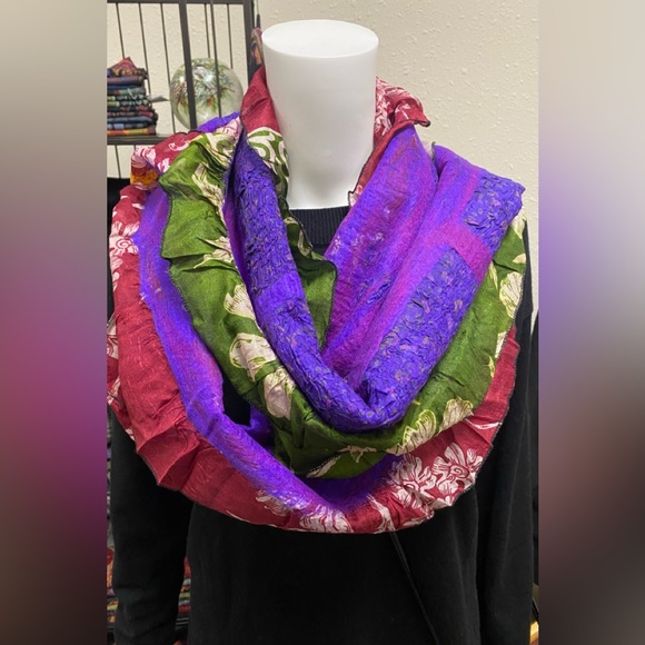 Collage Sari Scarf